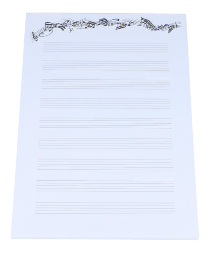 DIN A5 pad with music lines