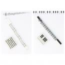 Schreibset mit Notizblock A5, Bleistiften und Radiergummi