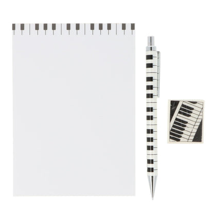 Schreibset mit Notizblock A6, Druckbleistift und Radiergummi