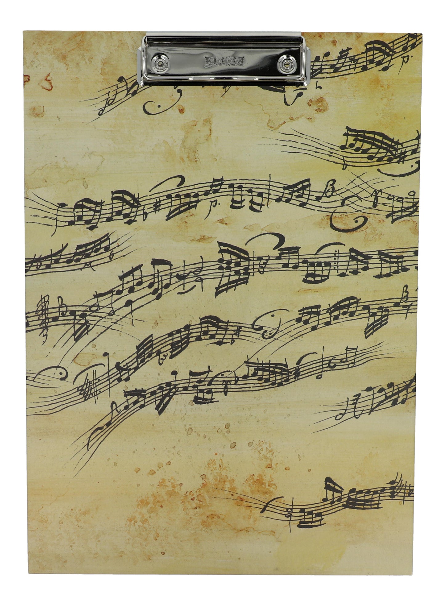 music stave clipboard