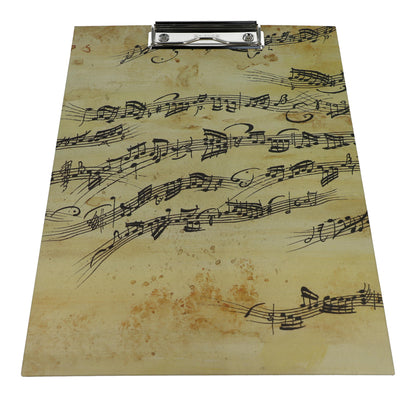 music stave clipboard