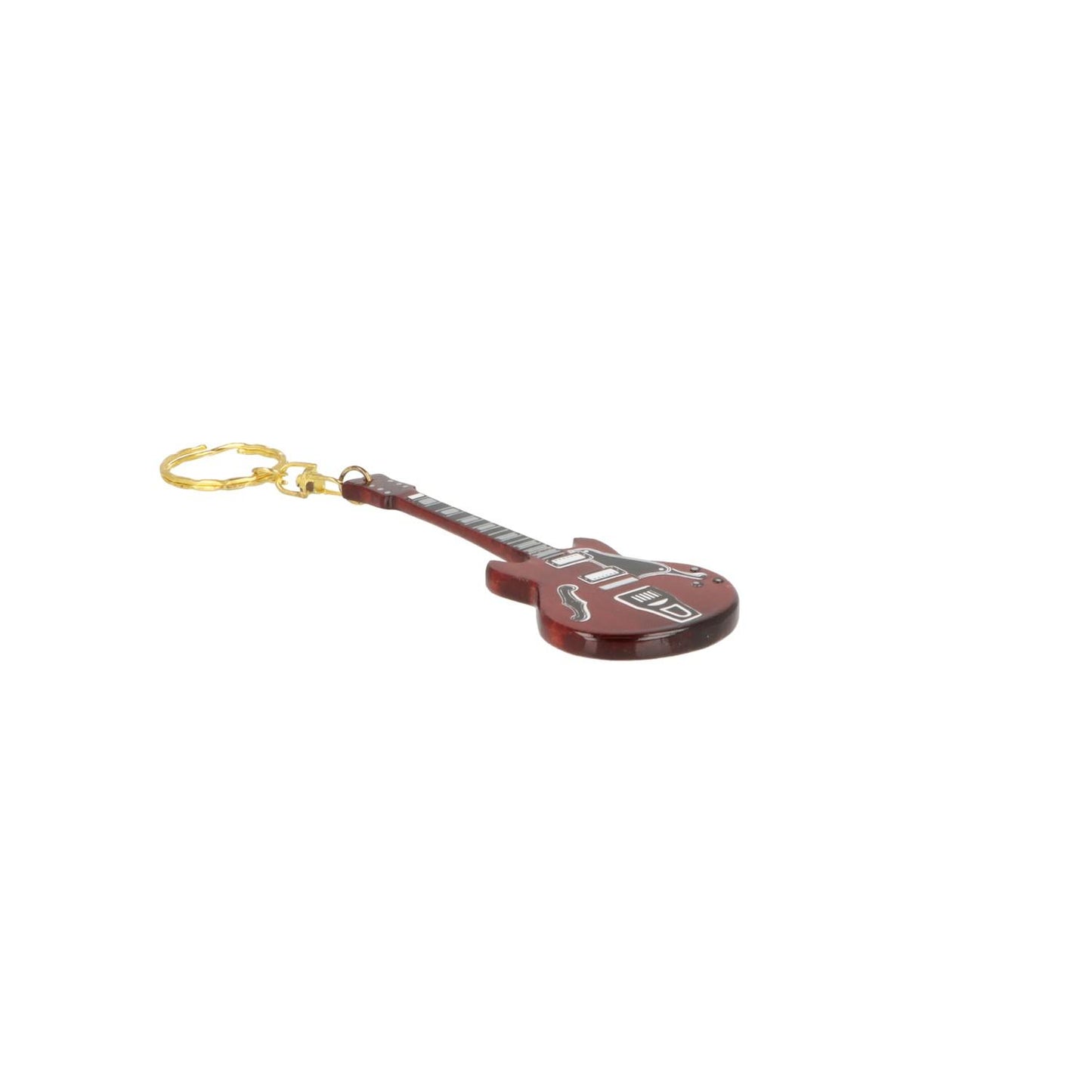 Style guitar keychain, red, approx. 10 cm