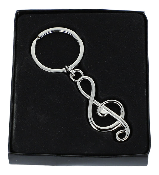 treble clef keychain in gift box