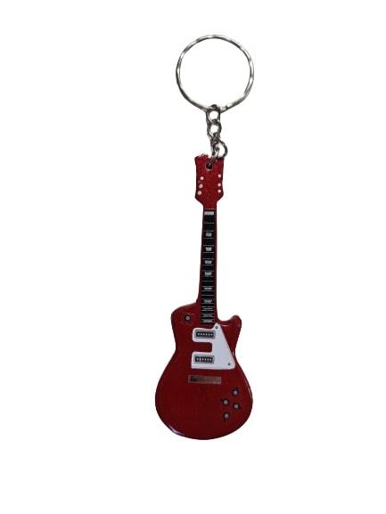 Les Paul-Schlüsselanhänger, E-Gitarre, rot oder schwarz, ca. 8,5 cm