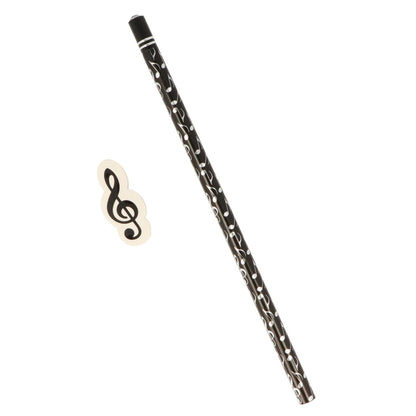 Writing set with note mix pencil and treble clef eraser