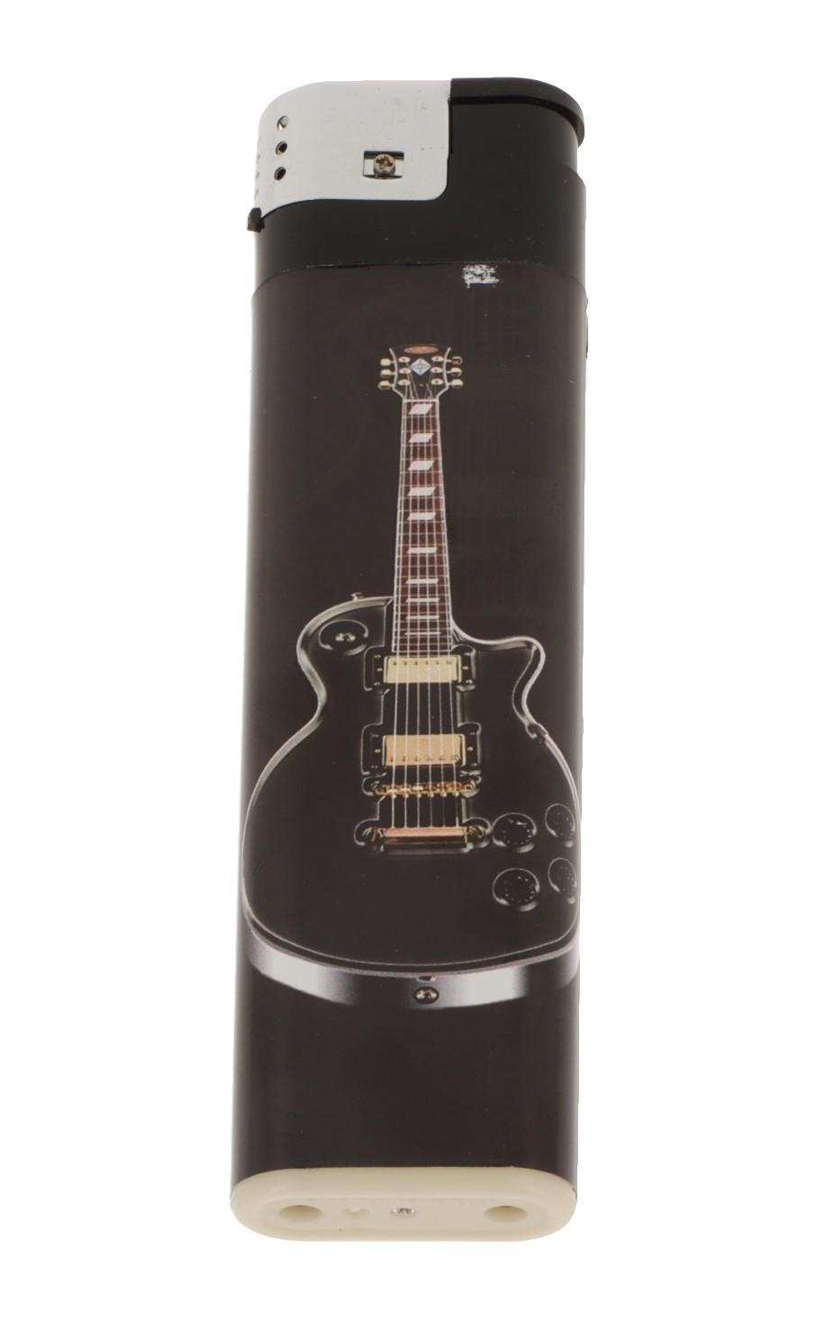 large electronic lighter with electric guitar, length: 16 cm