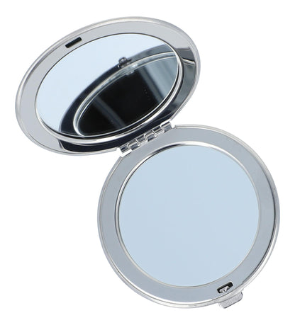 round double pocket mirror with treble clef