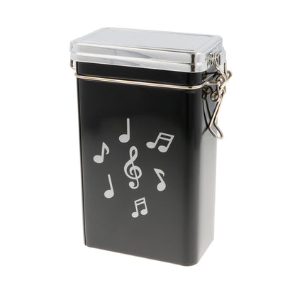 Kaffeedose mit verschiedenen musikalischen Motiven