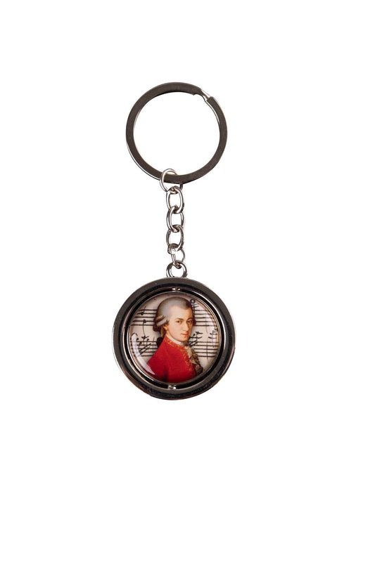 Keychain with portrait of Wolfgang Amadeus Mozart