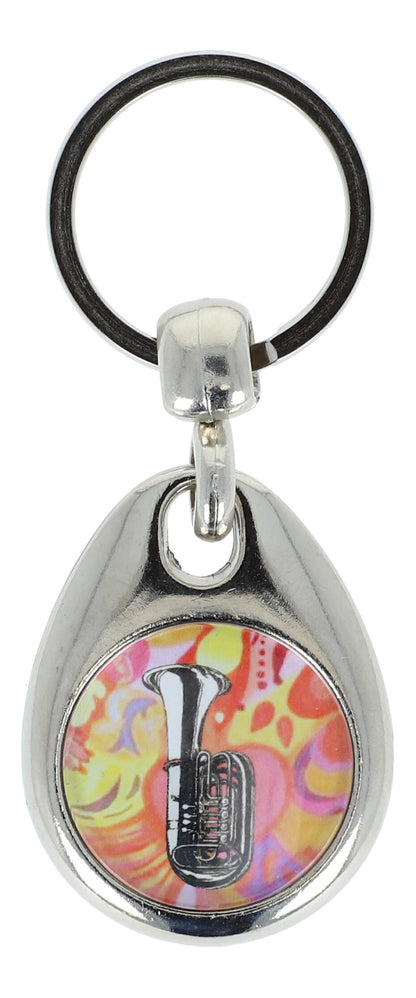 colorful keychains with instruments and musical motifs (double-sided)