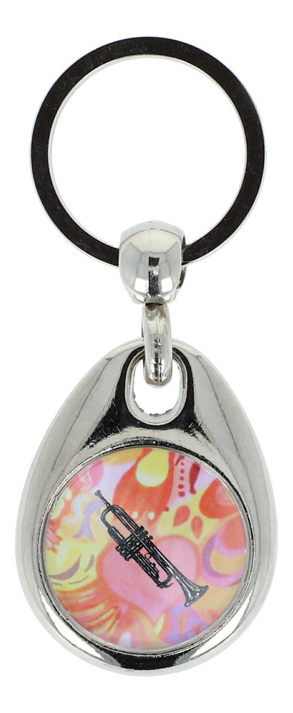 colorful keychains with instruments and musical motifs (double-sided)