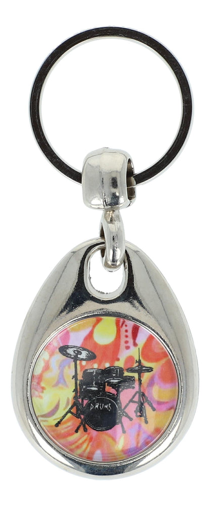 colorful keychains with instruments and musical motifs (double-sided)