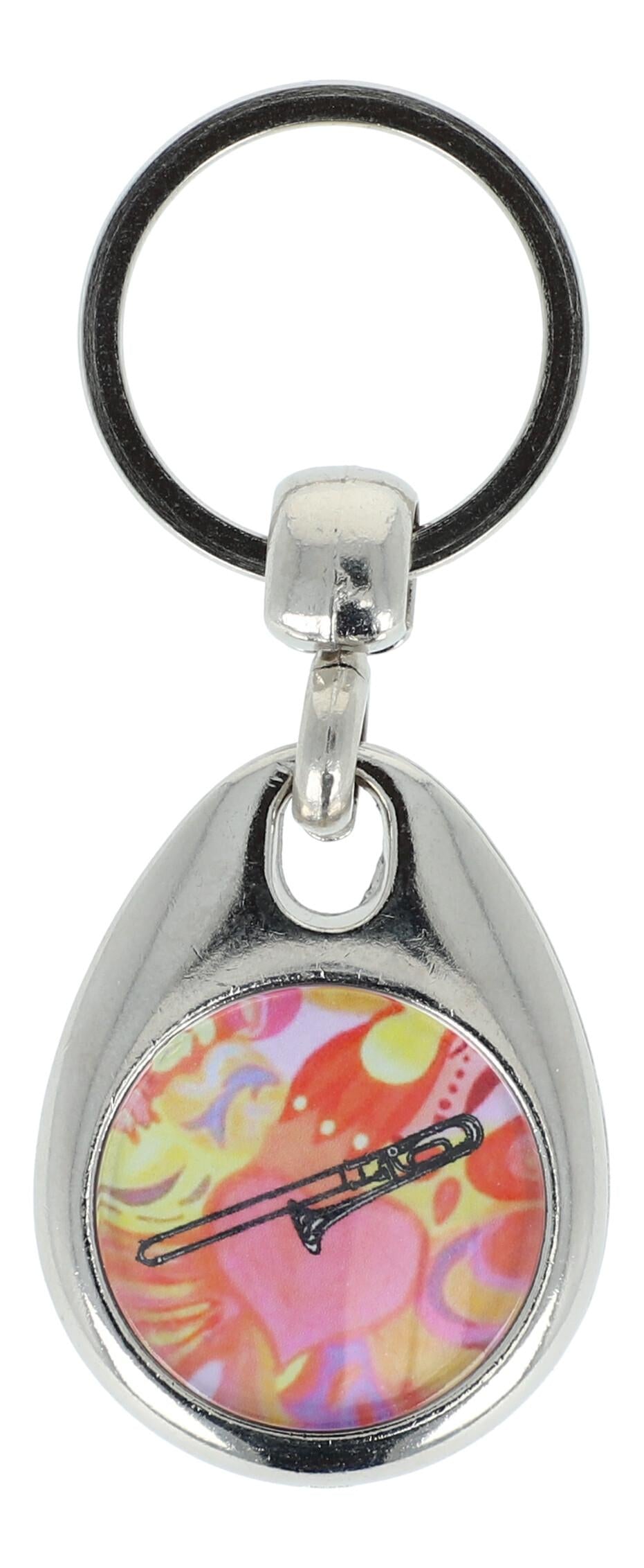 colorful keychains with instruments and musical motifs (double-sided)