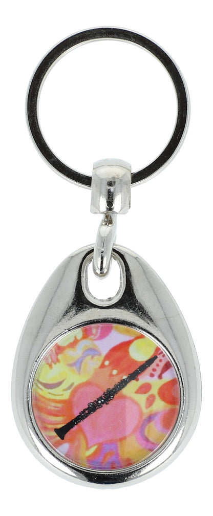 colorful keychains with instruments and musical motifs (double-sided)