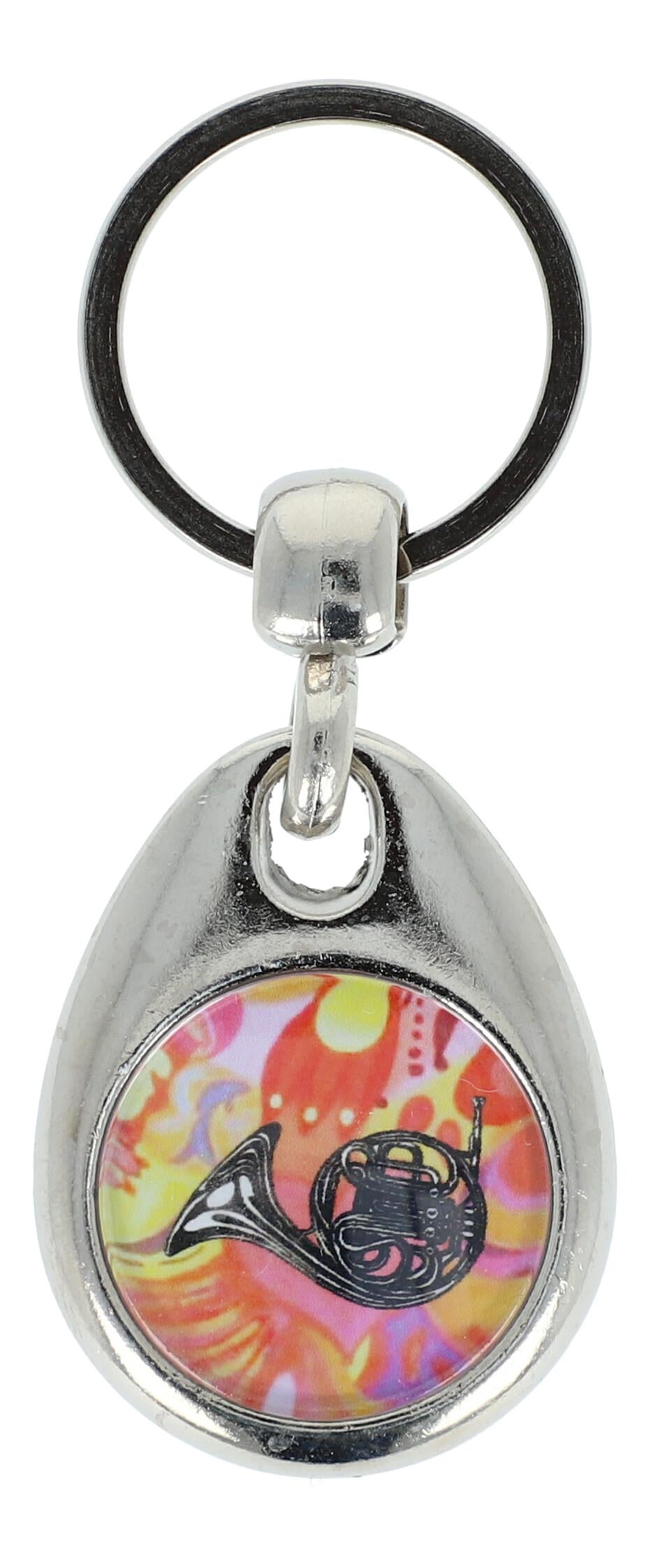 colorful keychains with instruments and musical motifs (double-sided)