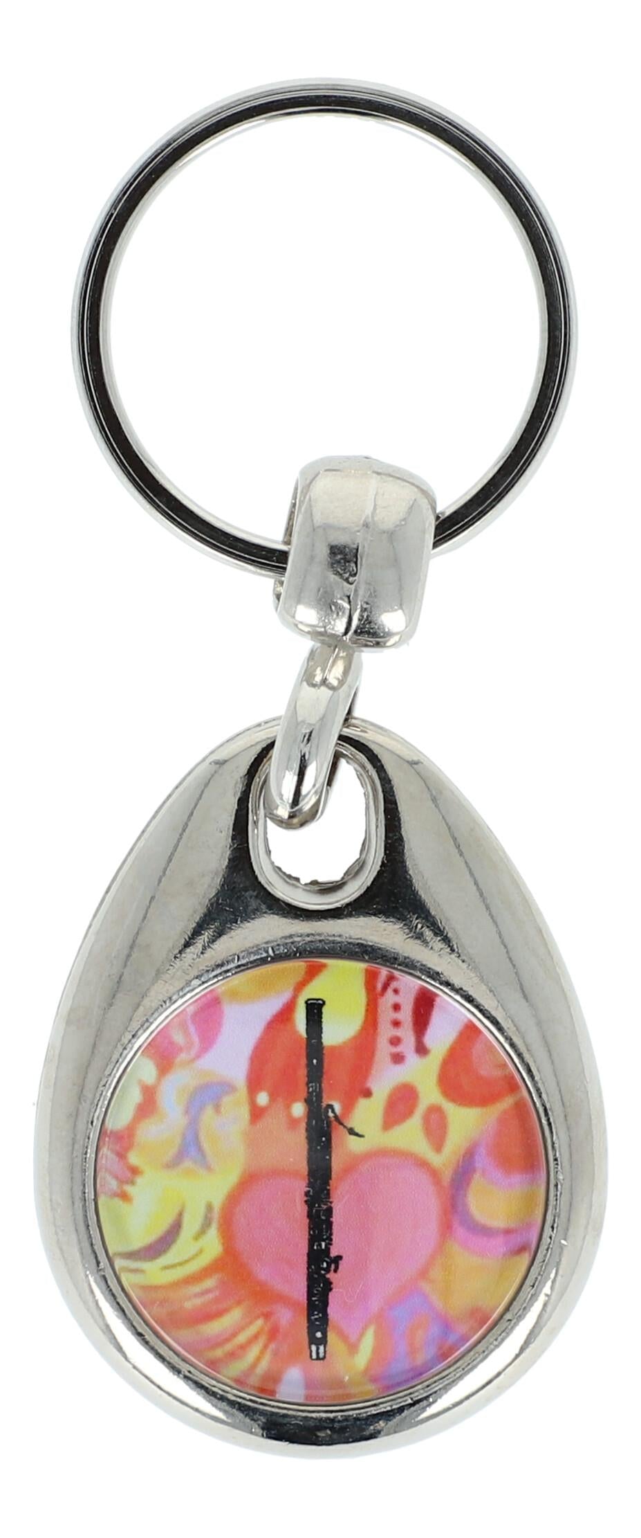 colorful keychains with instruments and musical motifs (double-sided)