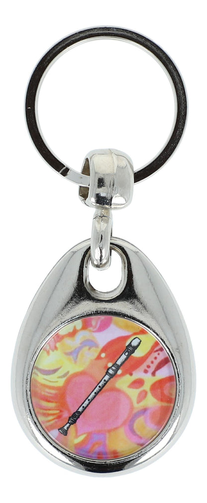 colorful keychains with instruments and musical motifs (double-sided)