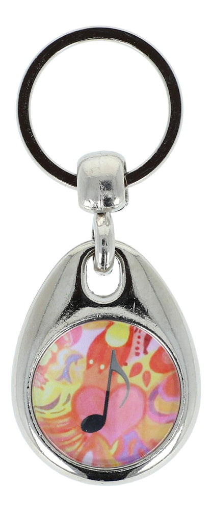 colorful keychains with instruments and musical motifs (double-sided)