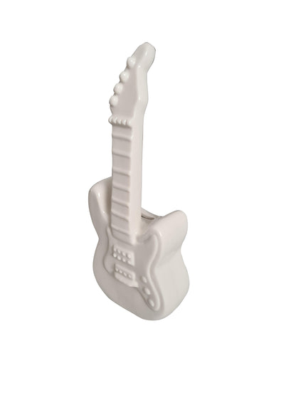 white porcelain guitar money box