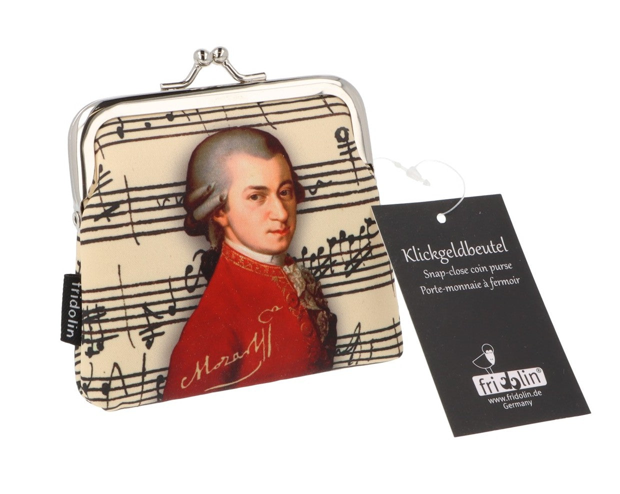 Click wallets with composers Mozart or Beethoven