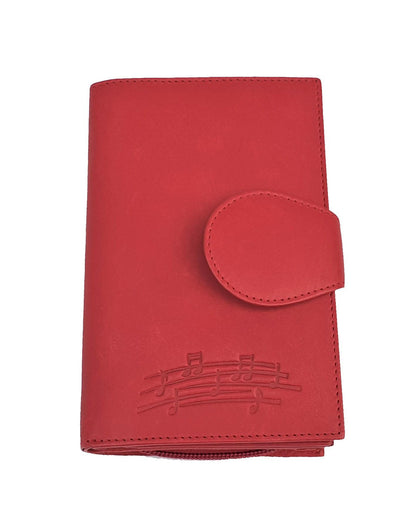 wallet with music note motif