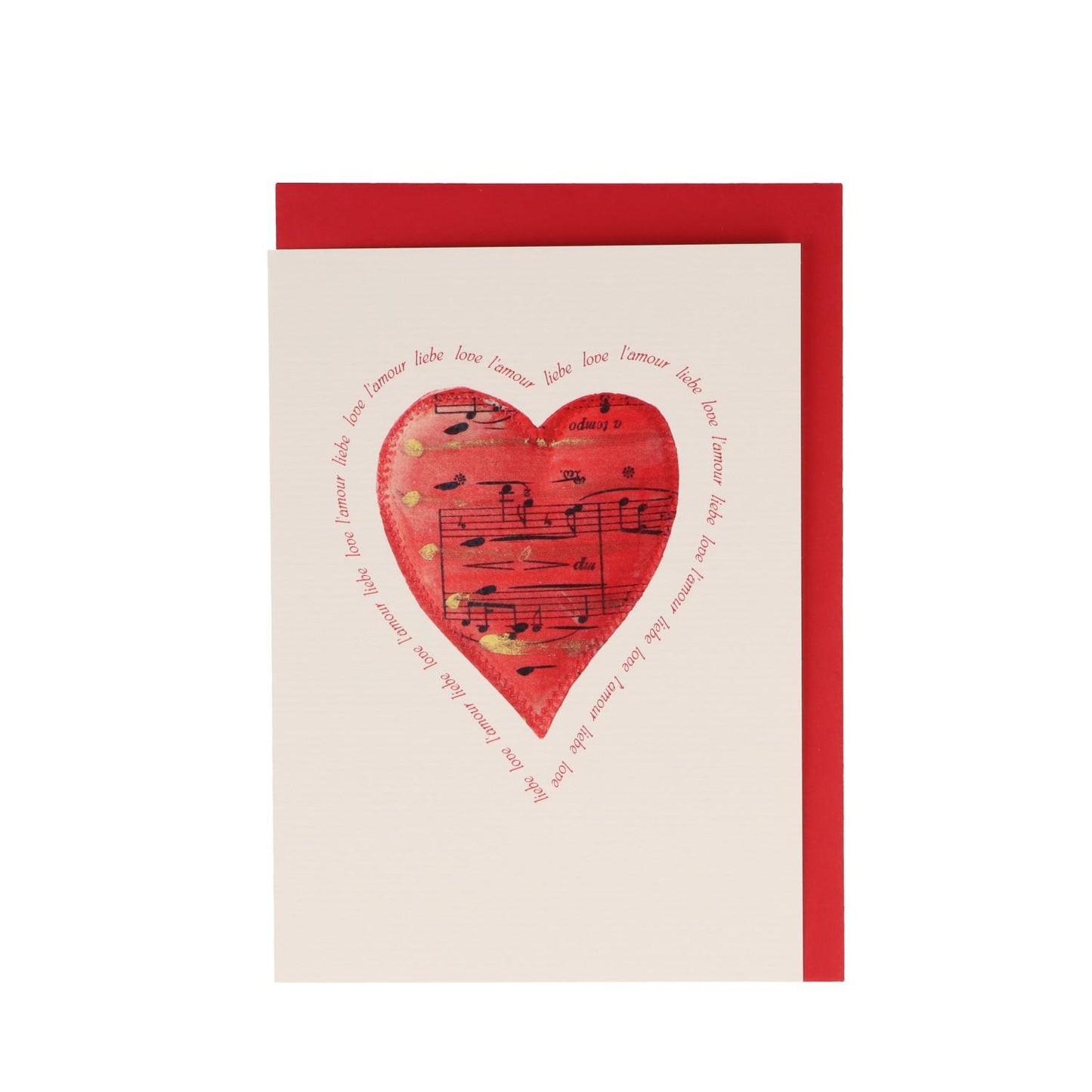 Double cards, red heart in different variations