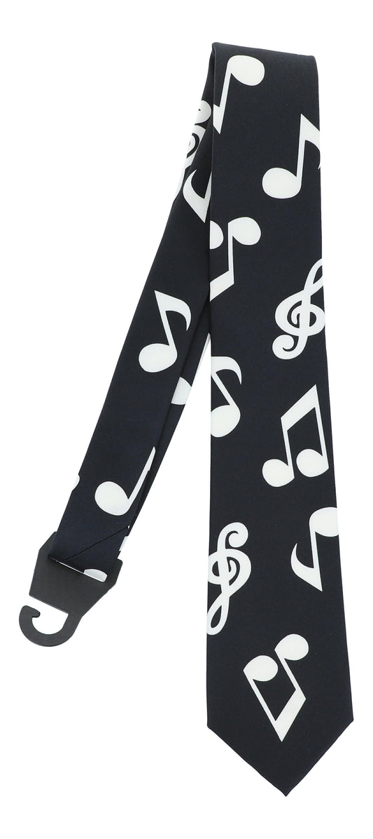 Tie with notes and treble clef