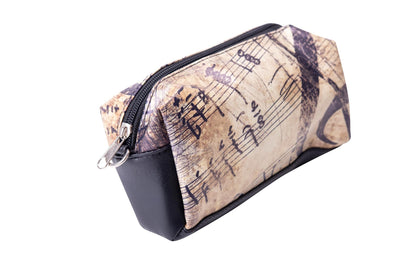 Kulturtasche mit Design Noten oder Tastatur, zwei Varianten