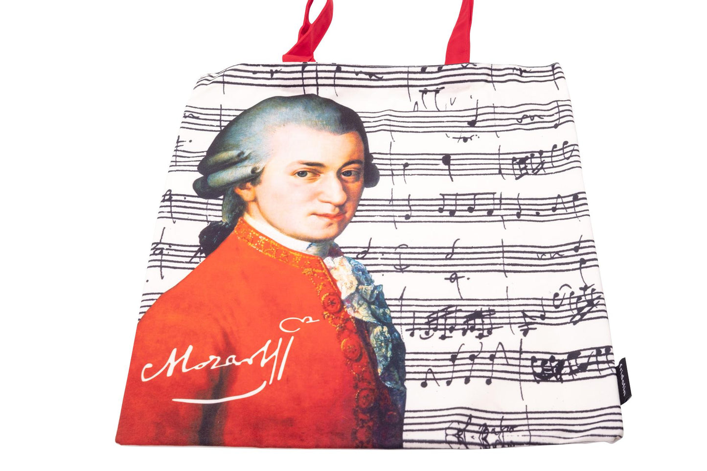 Einkaufstasche mit Komponisten Mozart oder Beethoven