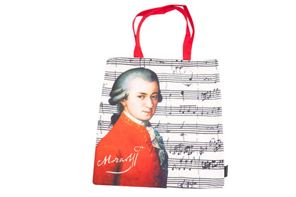 Shopping bag with composers Mozart or Beethoven