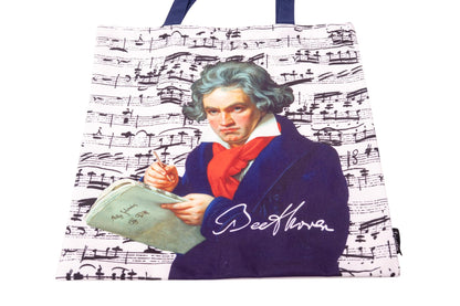 Shopping bag with composers Mozart or Beethoven