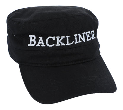 Baseball cap with musician sayings, black, cotton