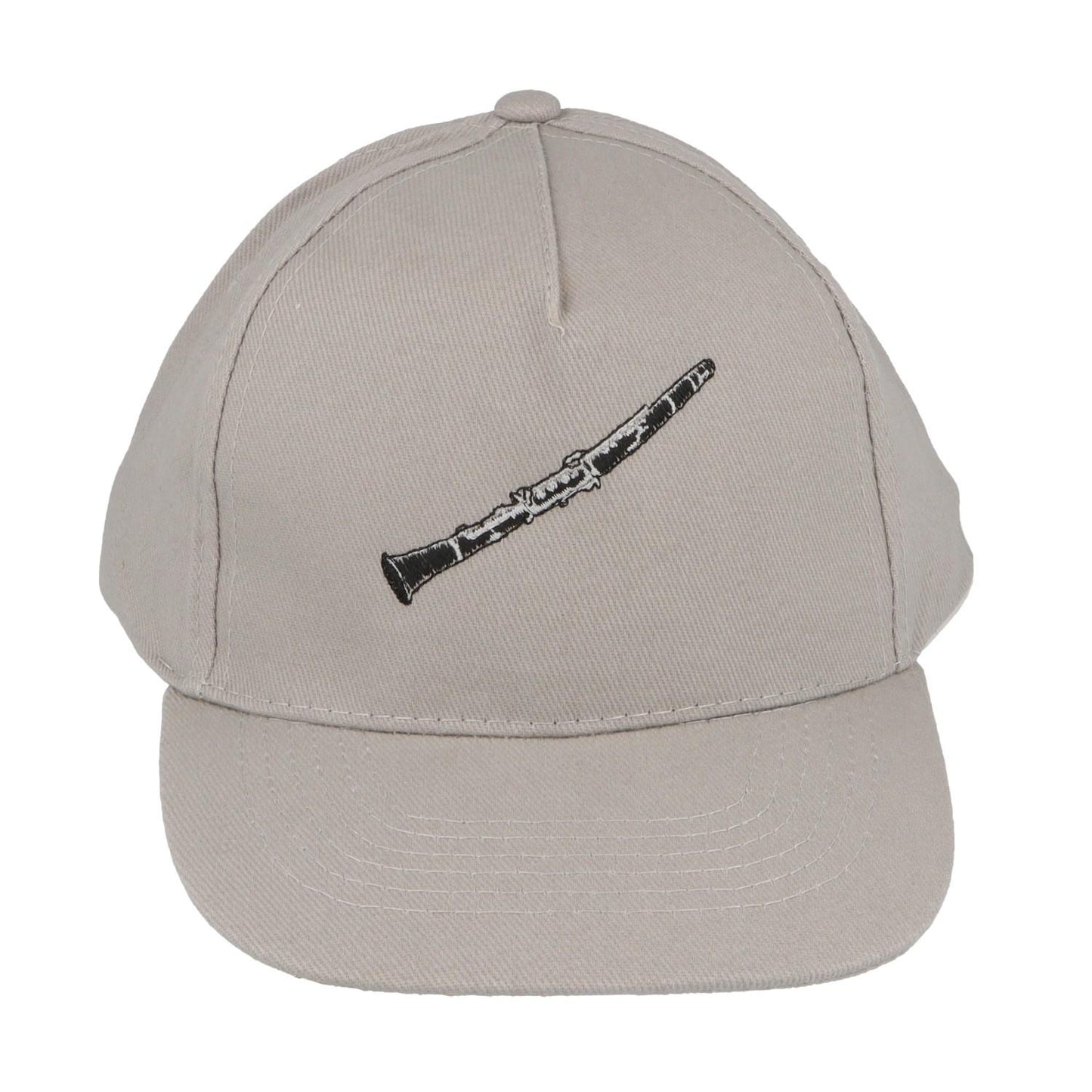 Baseball-Cap mit eingestickten Instrumenten, grau, Baumwolle