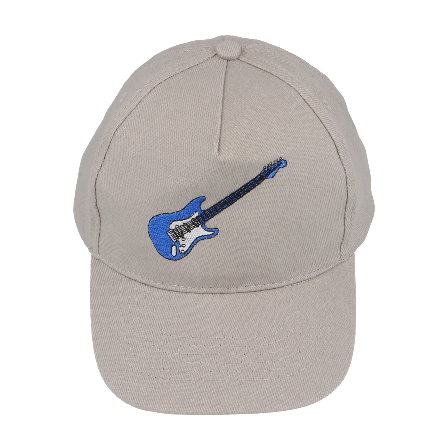 Baseball-Cap mit eingestickten Instrumenten, grau, Baumwolle
