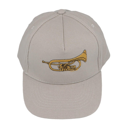 Baseball-Cap mit eingestickten Instrumenten, grau, Baumwolle