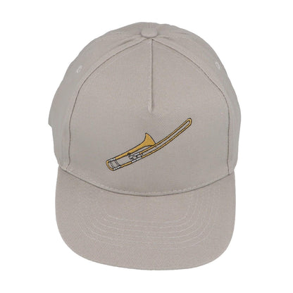 Baseball-Cap mit eingestickten Instrumenten, grau, Baumwolle