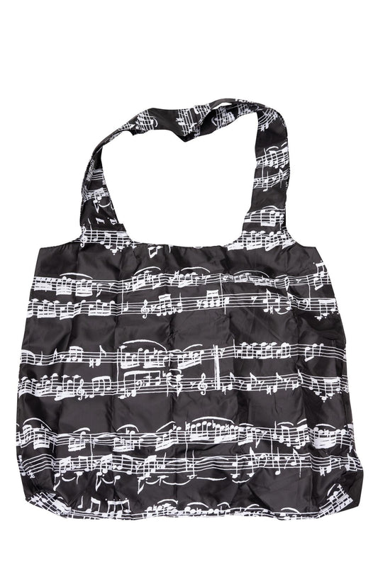 Shopping bag "bag in bag" with notes and music lines