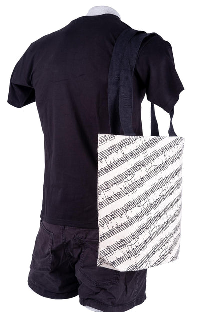 music note cotton bag