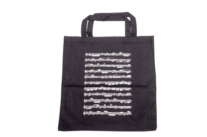 music line handle bag, black