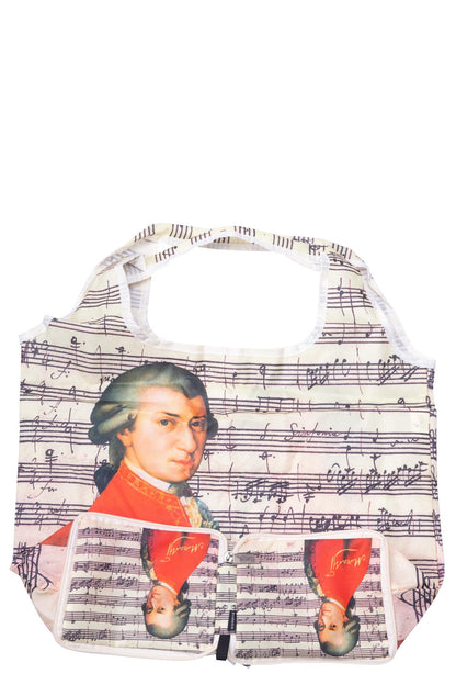 Einkaufstasche "bag in bag" mit Komponisten Mozart oder Beethoven