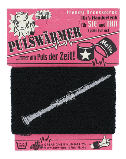 Sweatband with embroidered instruments