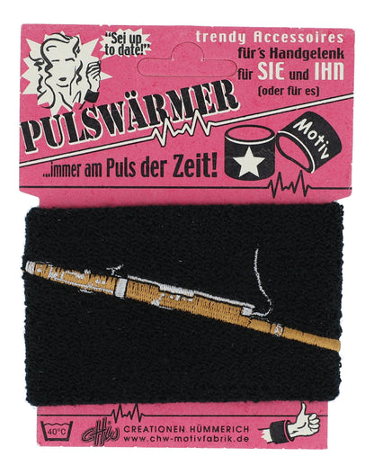 Sweatband with embroidered instruments