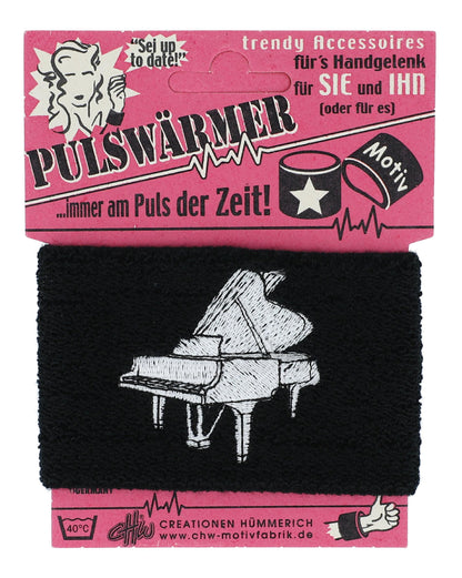 Sweatband with embroidered instruments