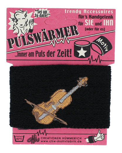 Sweatband with embroidered instruments