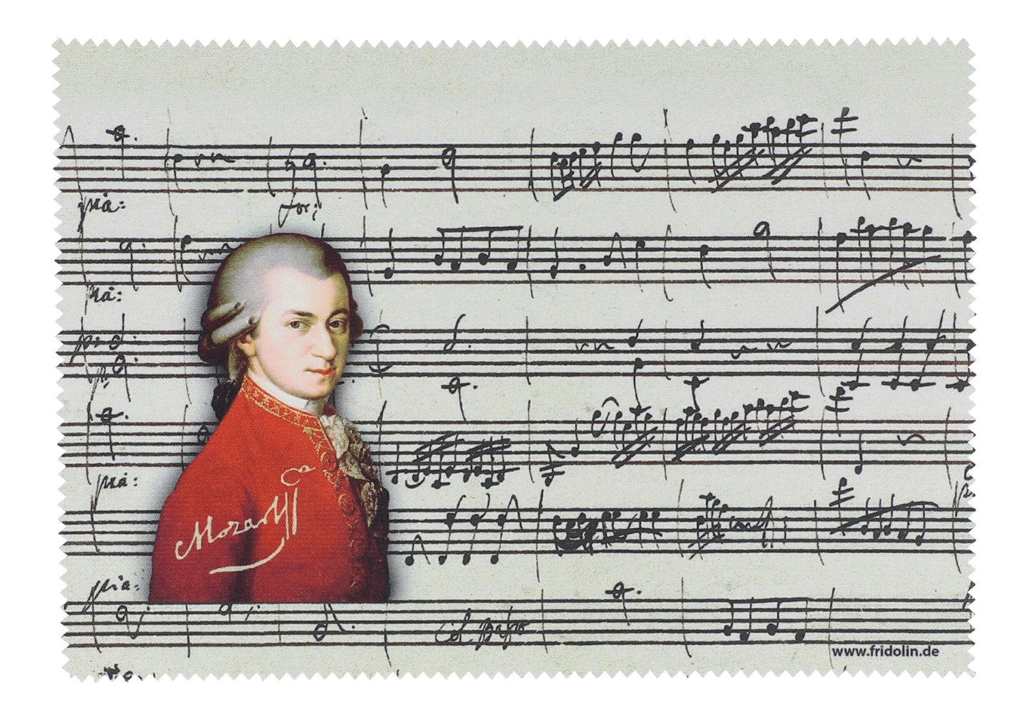 Microfiber Glasses Cleaning Cloth Wolfgang Amadeus Mozart