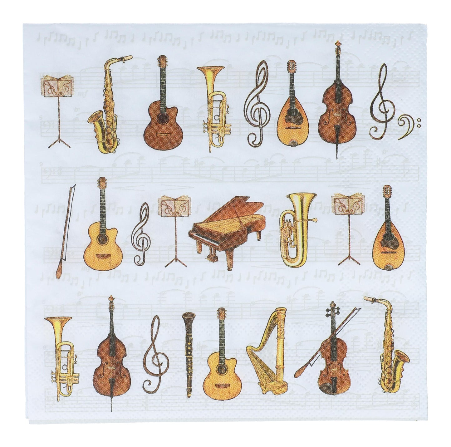 Napkins "Orchestra" with instruments