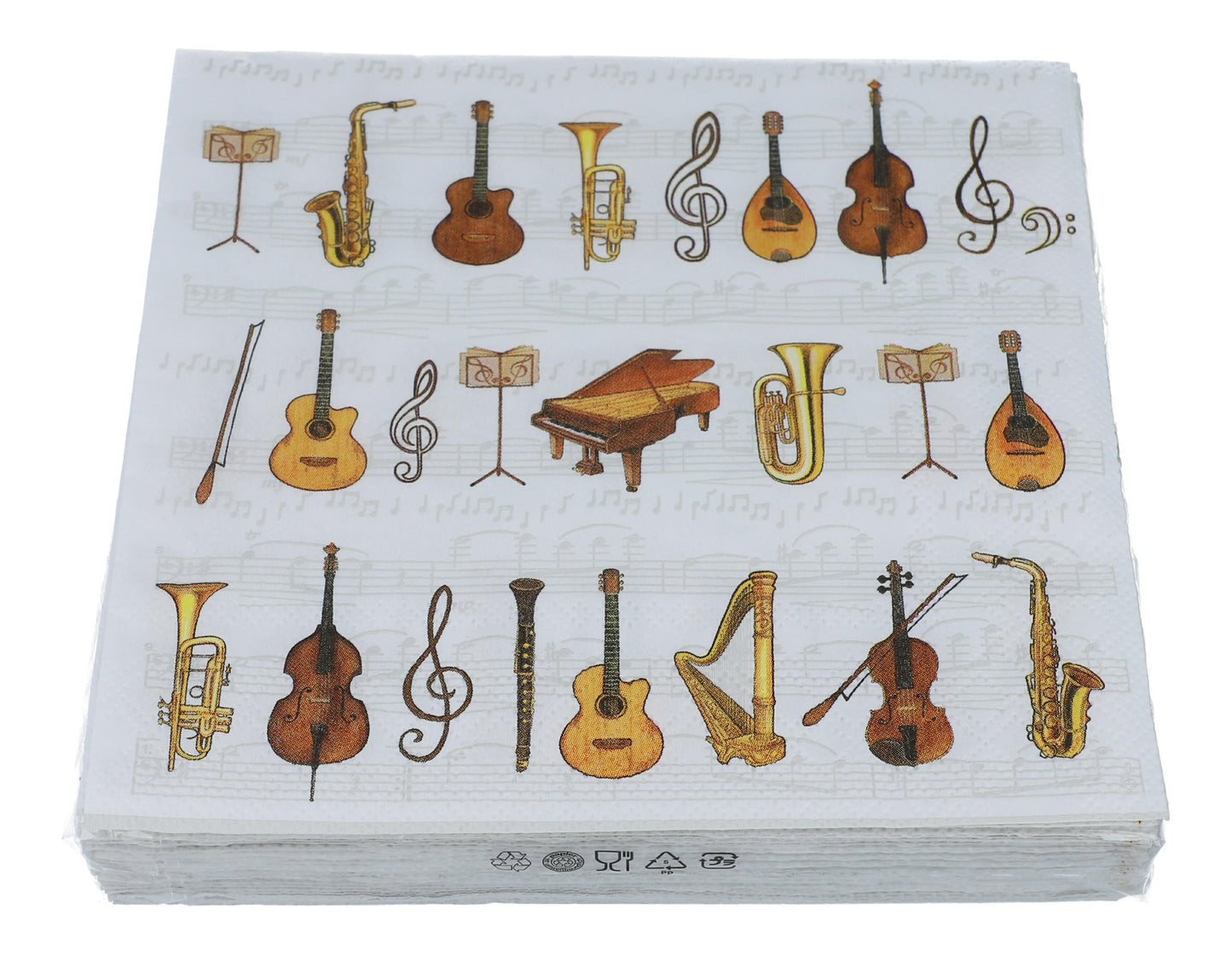 Napkins "Orchestra" with instruments