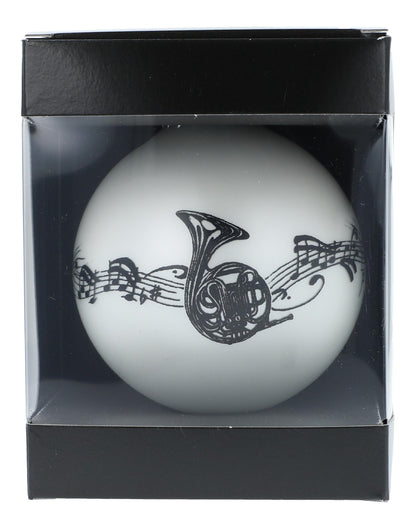 Music-themed Christmas balls (single) in the gift box