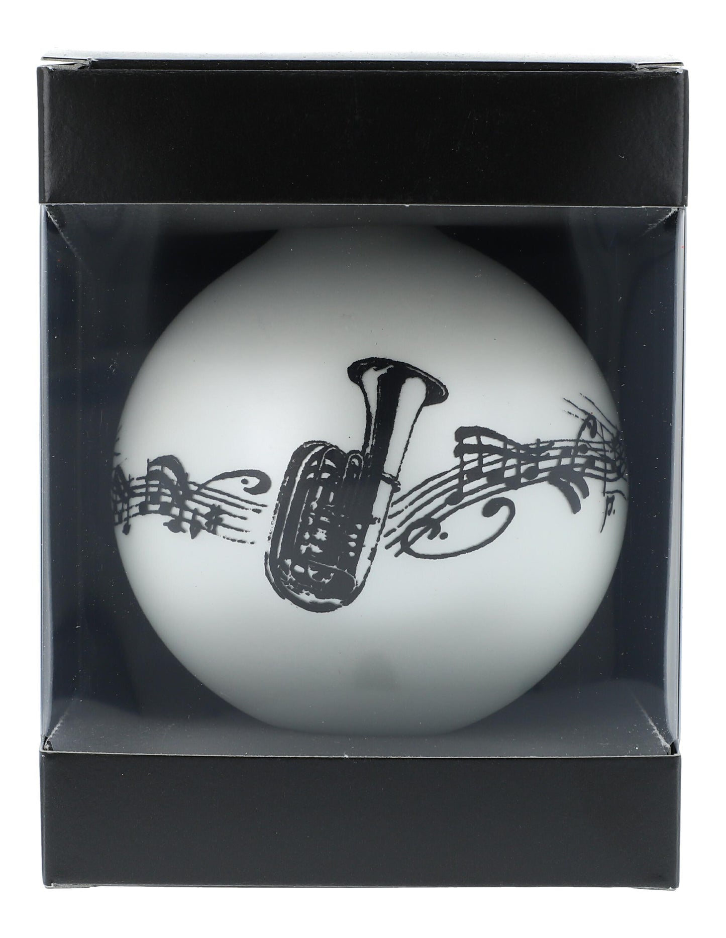 Music-themed Christmas balls (single) in the gift box