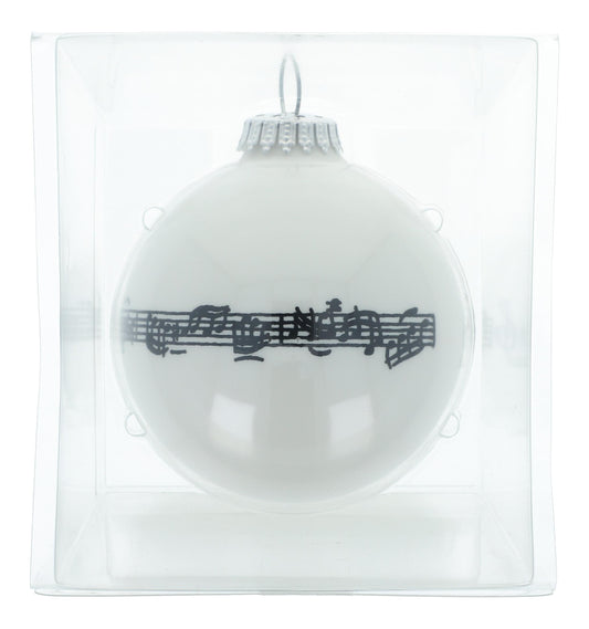 music note Christmas ball in gift box